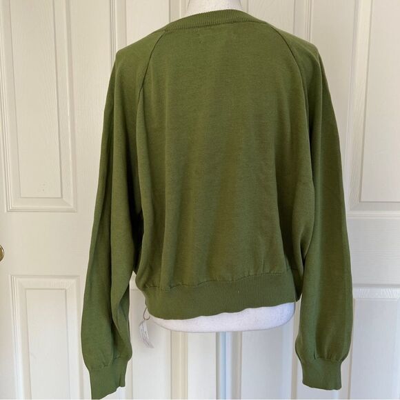 Christy Dawn Loungewear The Sonny X Sun Keep Sweater Olive Medium - Picture 3 of 6